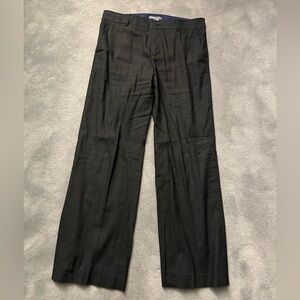 Vince Black Linen Wide Leg Trousers - 8